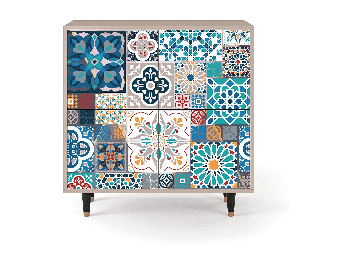 Credenza - 94x96x48 cm - BS3 - Moroccan Market, Latte
