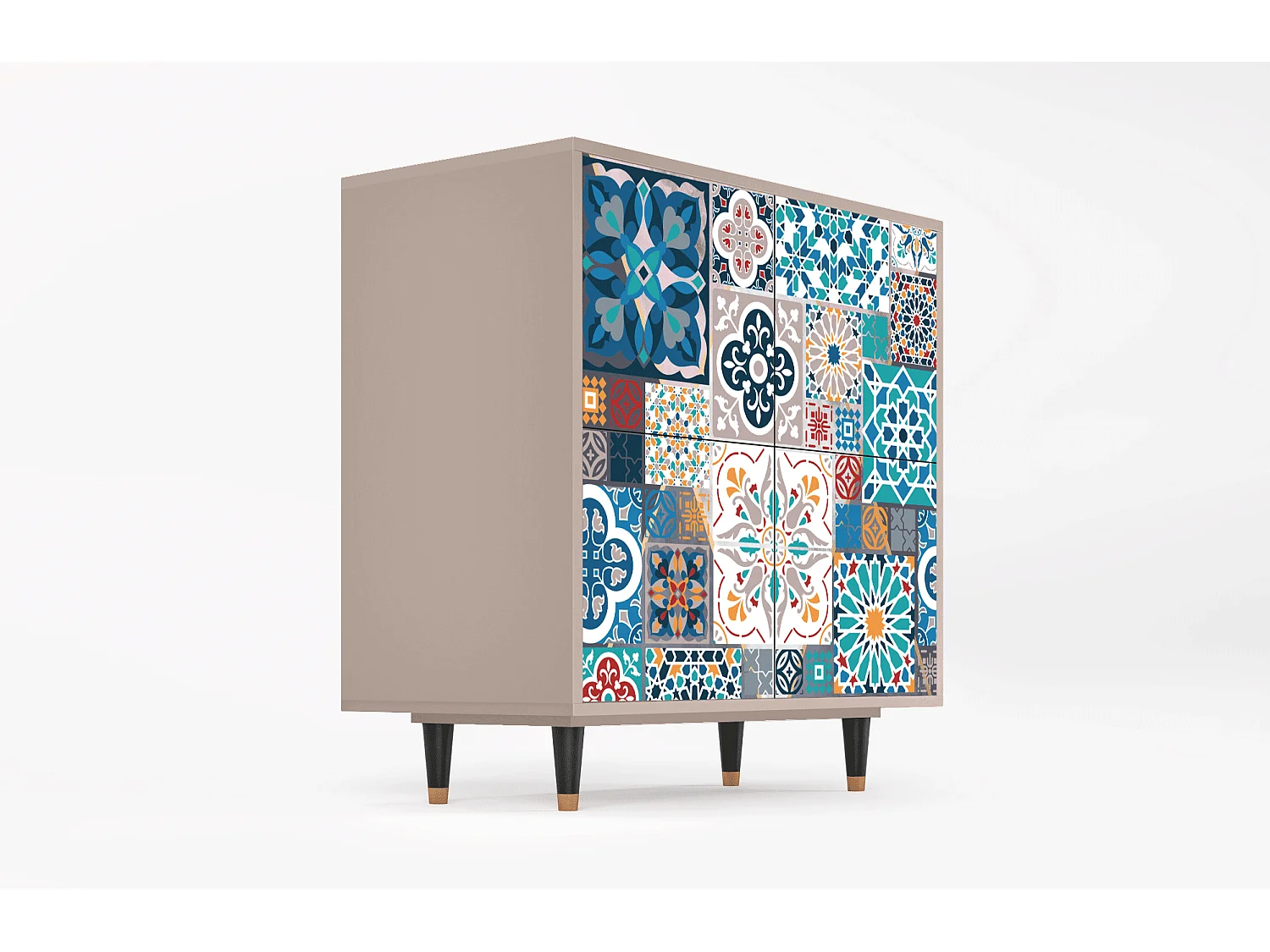 Credenza - 94x96x48 cm - BS3 - Moroccan Market, Latte