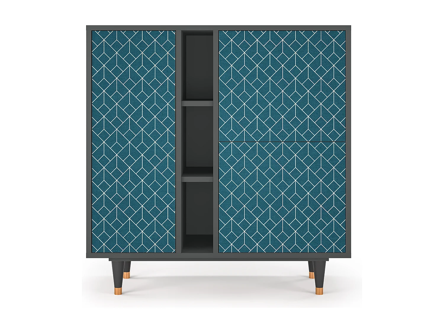 Buffet - 94х96х41 cm - BS5 - Turquoise Geometry, Anthracite