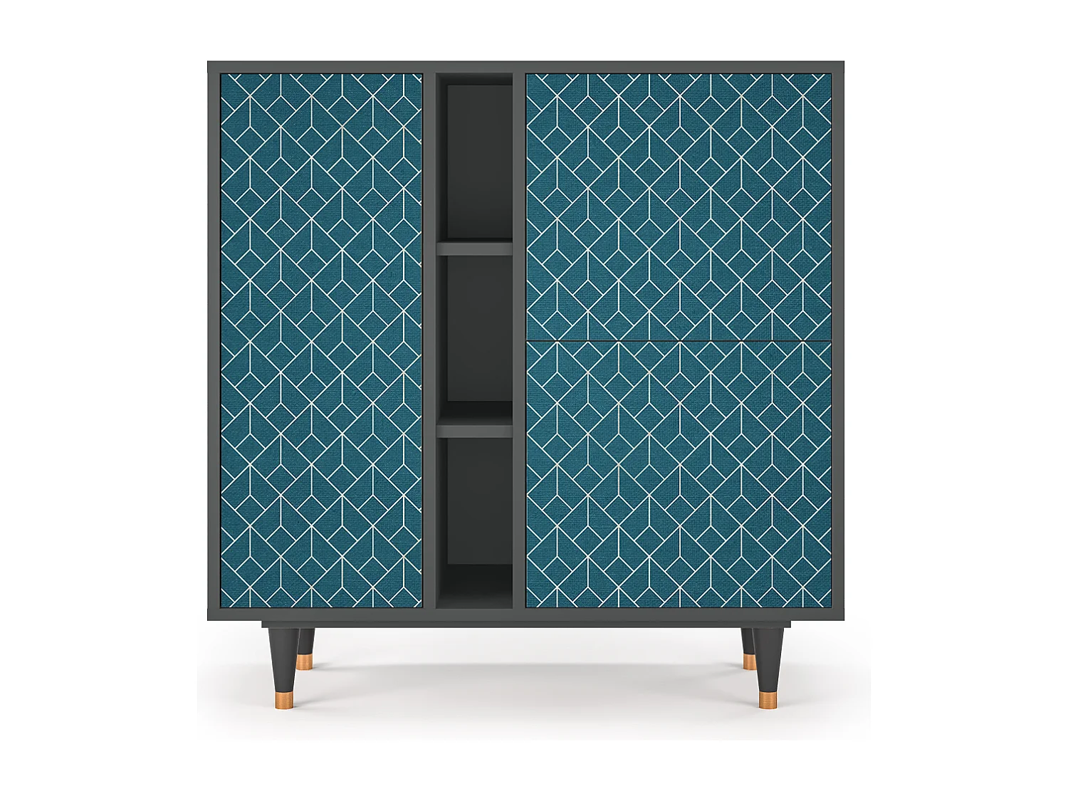 Buffet - 94х96х41 cm - BS5 - Turquoise Geometry, Anthracite