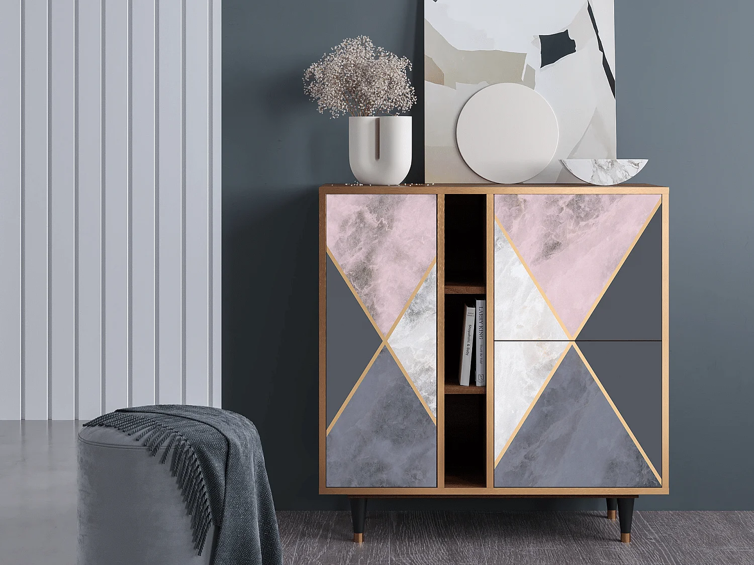 Buffet - 94х96х41 cm - BS5 - Ideal Harmony, Noyer