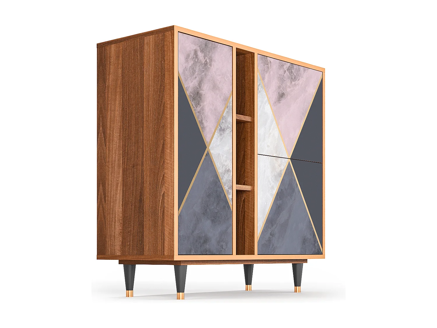 Buffet - 94х96х41 cm - BS5 - Ideal Harmony, Noyer