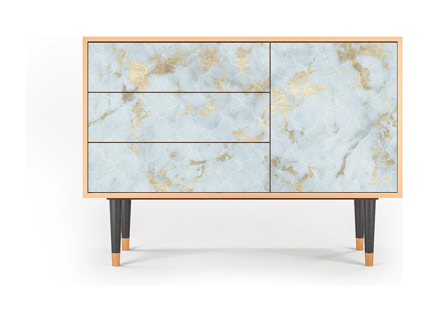 Credenza - 115х84х41 cm - S3 - Golden Waves, Noce