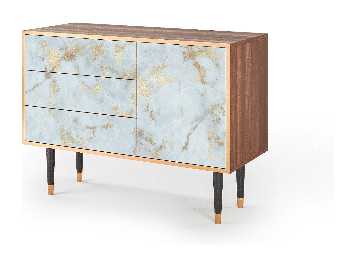 Buffet - 115х84х41 cm - S3 - Golden Waves, Noyer