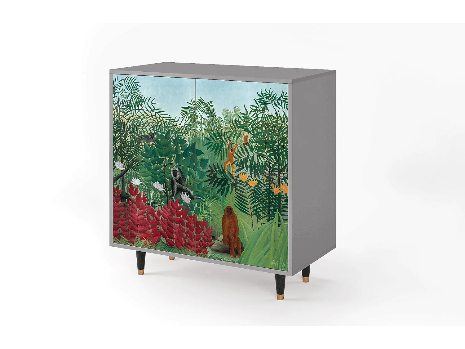 Credenza - 94x96x48 cm - BS3 - Jungles in Paris, Grigio