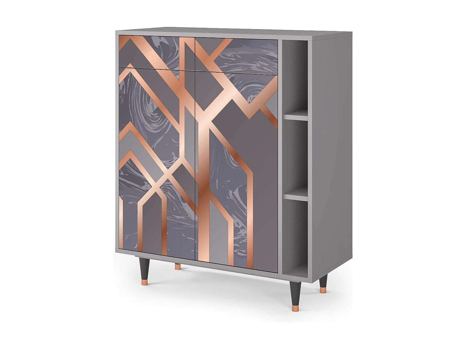 Buffet - 96х110х41 cm - BS6 - Taupe Anatomy, Gris