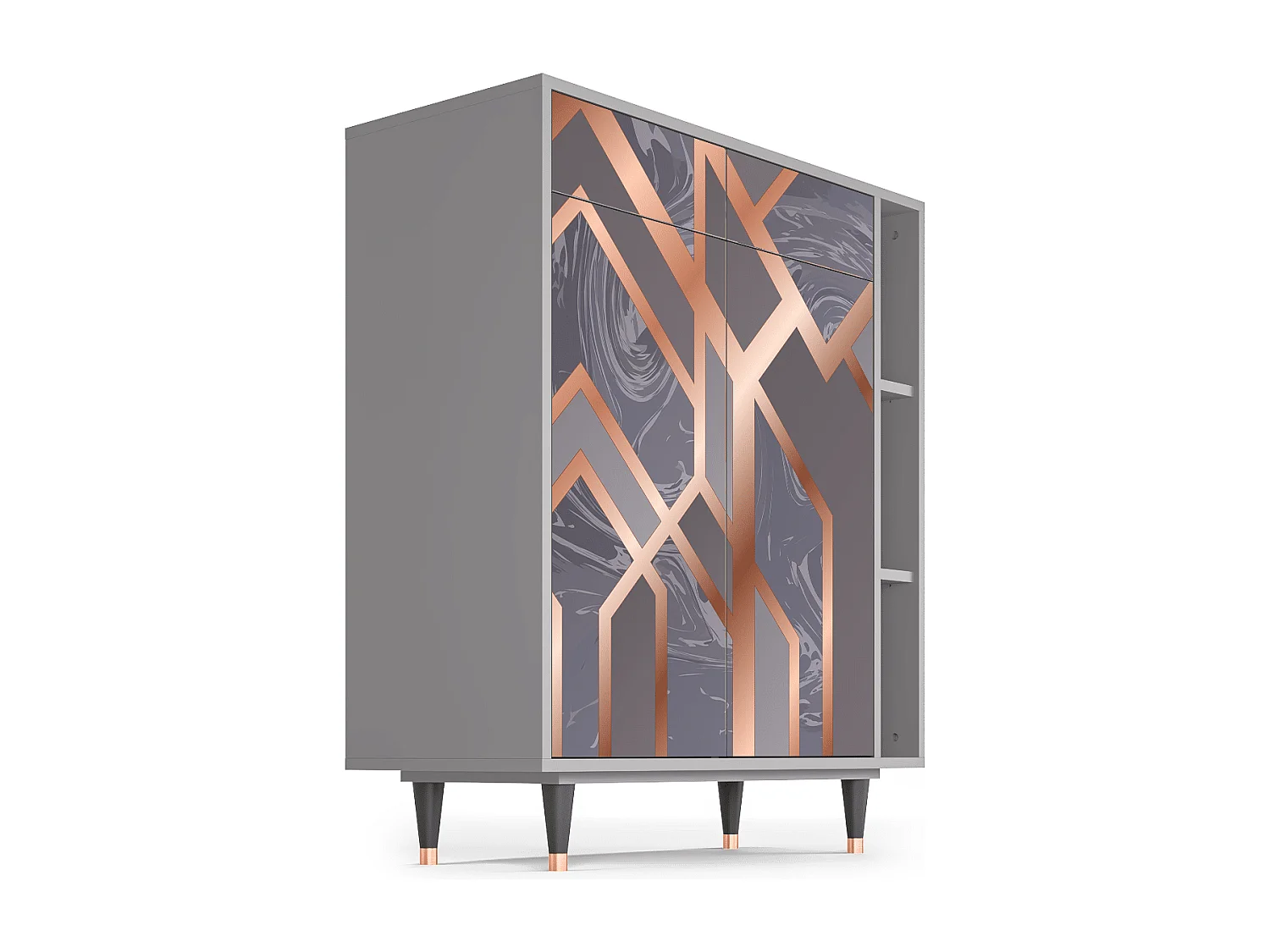 Buffet - 96х110х41 cm - BS6 - Taupe Anatomy, Gris