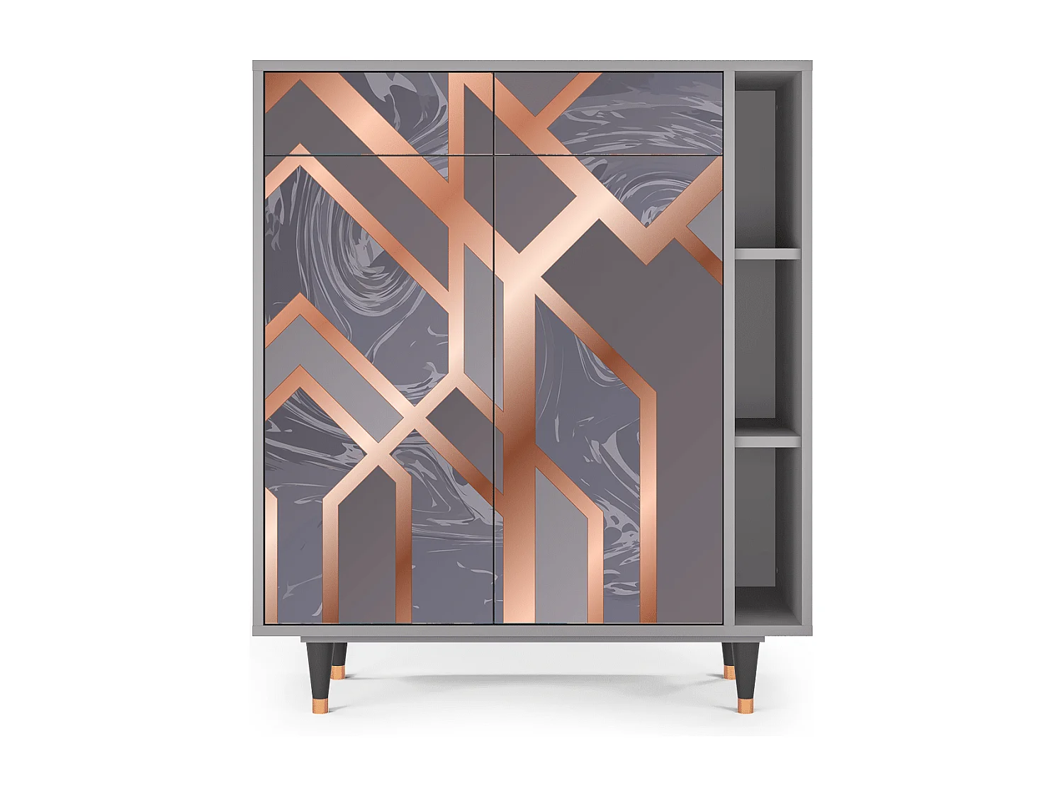 Buffet - 96х110х41 cm - BS6 - Taupe Anatomy, Gris