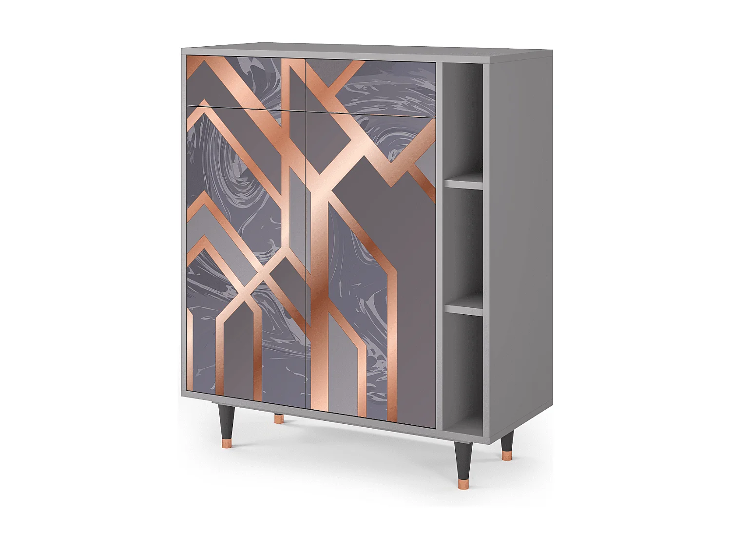 Buffet - 96х110х41 cm - BS6 - Taupe Anatomy, Gris