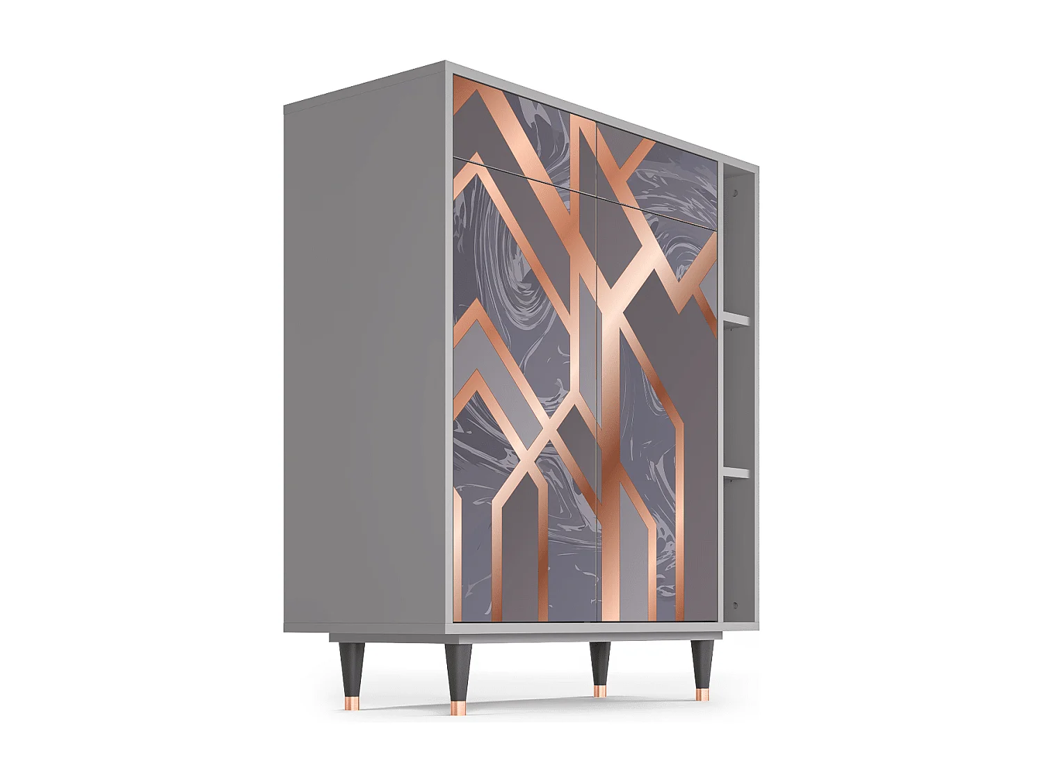 Buffet - 96х110х41 cm - BS6 - Taupe Anatomy, Gris