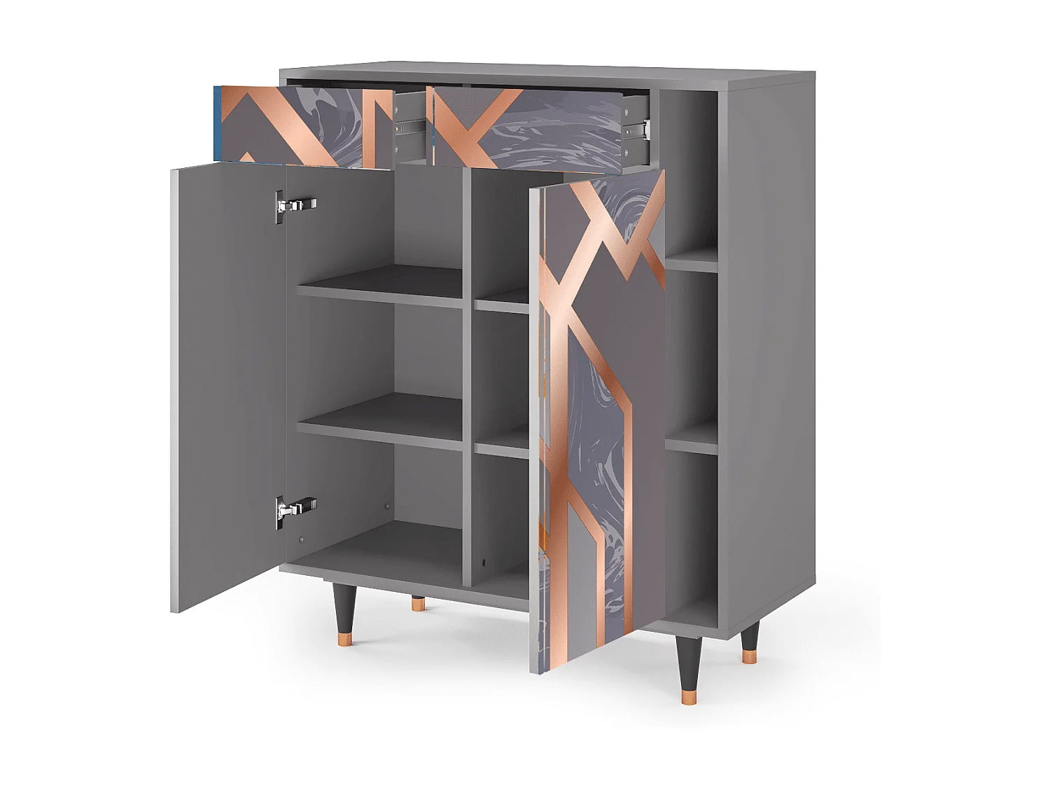 Buffet - 96х110х41 cm - BS6 - Taupe Anatomy, Gris