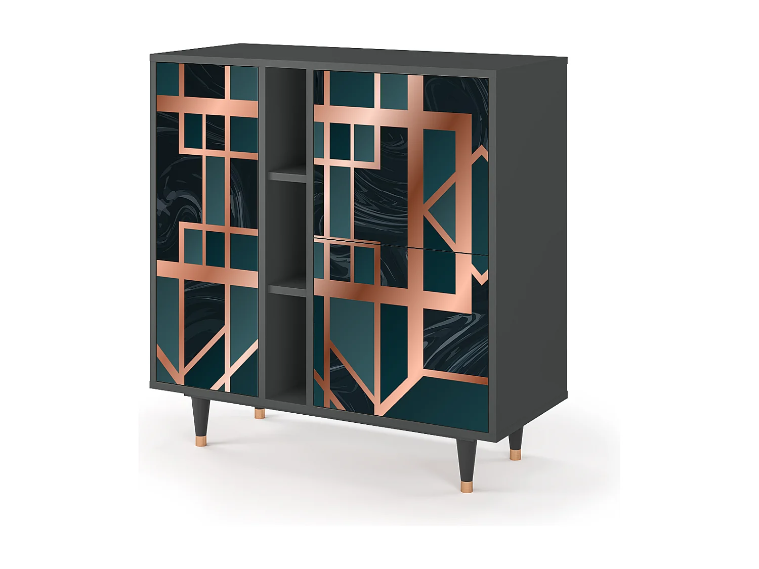 Buffet - 94х96х41 cm - BS5 - Emerald Metro, Anthracite