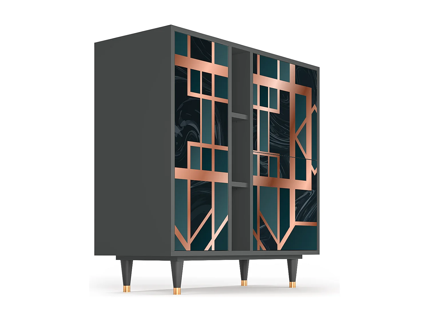 Buffet - 94х96х41 cm - BS5 - Emerald Metro, Anthracite