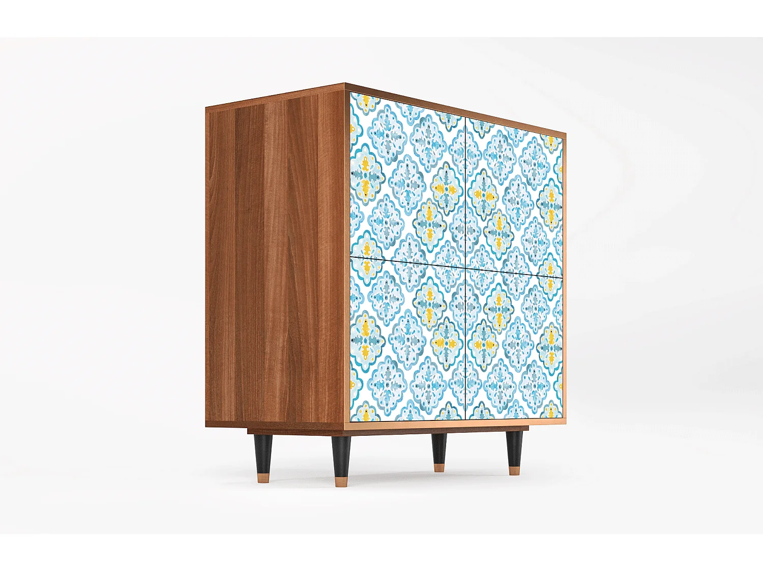 Buffet - 94x96x48 cm - BS3 - Portugese tiles, Noyer