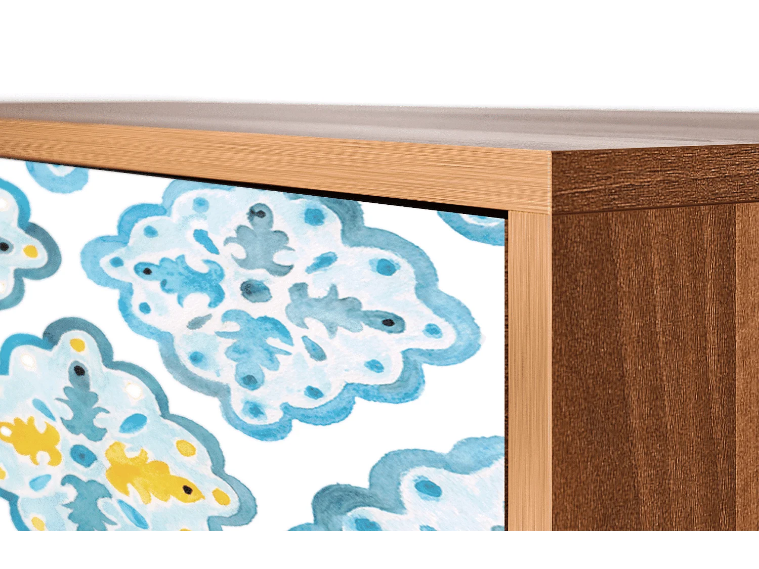 Kredens - 115х84х41 cm - S3 - Portugese tiles, Orzech