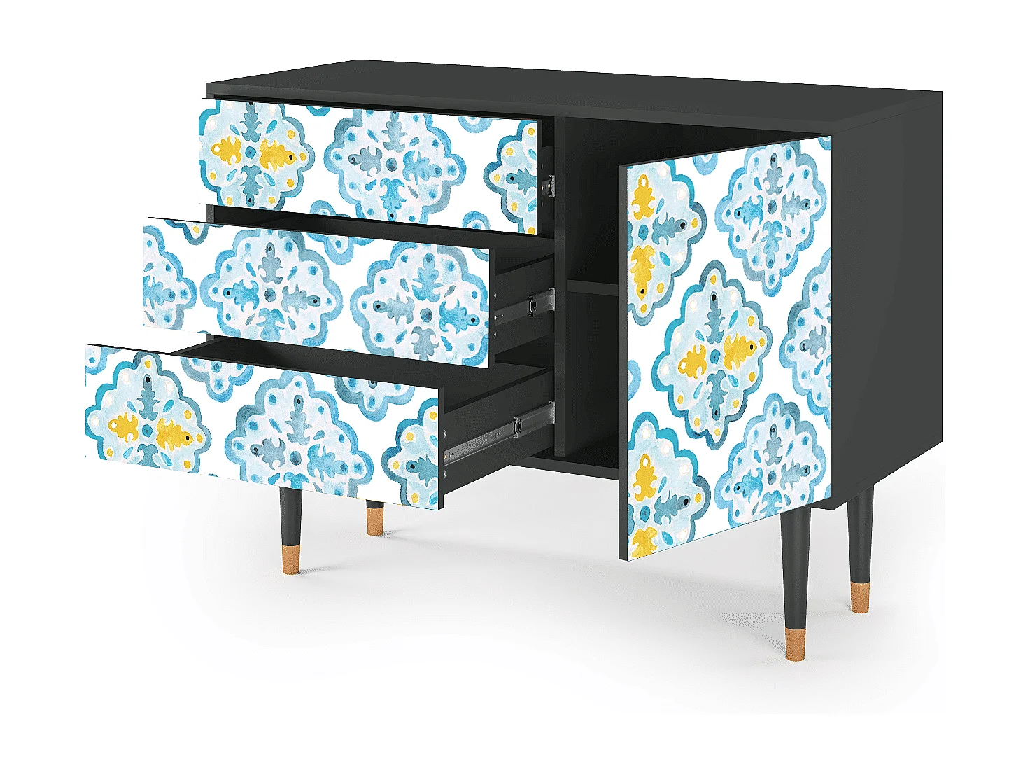 Buffet - 115х84х41 cm - S3 - Portugese tiles, Anthracite