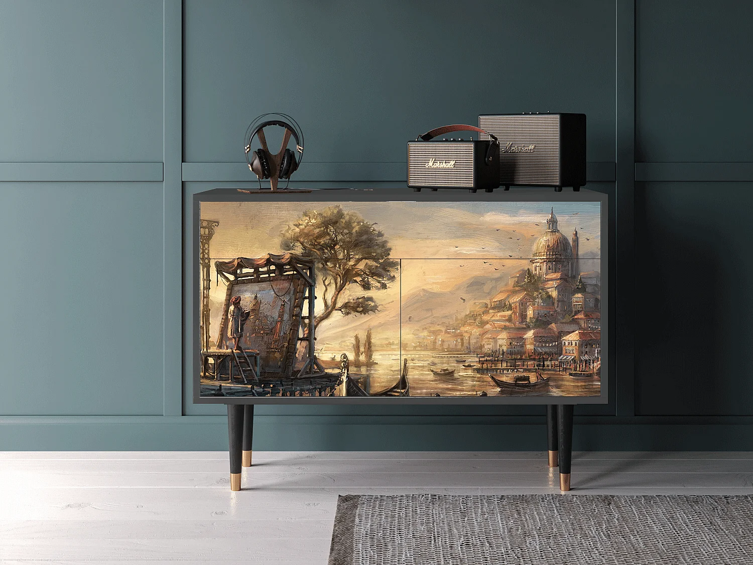 Sideboard - 115x85x48 cm - BS4 - Venice, Anthrazit