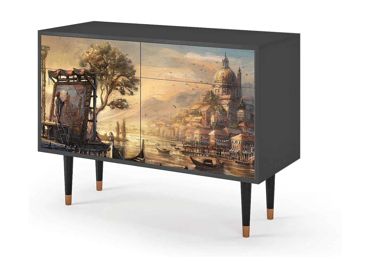 Sideboard - 115x85x48 cm - BS4 - Venice, Anthrazit
