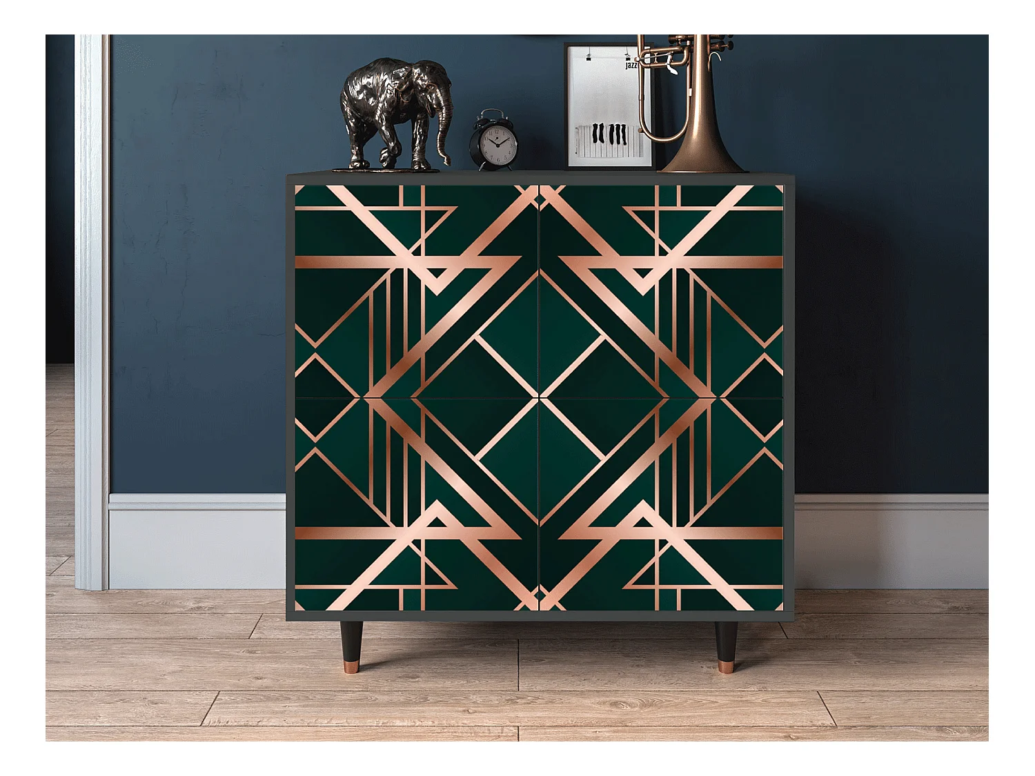 Buffet - 94x96x48 cm - BS3 - Emerald Gatsby, Anthracite
