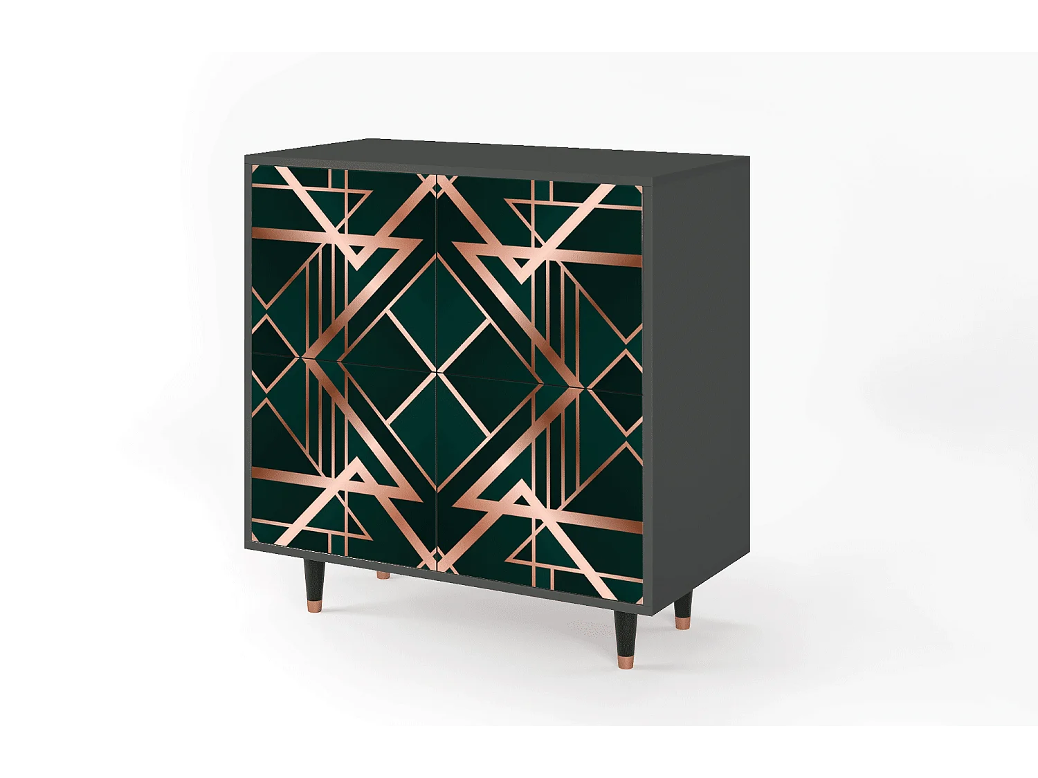 Sideboard - 94x96x48 cm - BS3 - Emerald Gatsby, Anthrazit