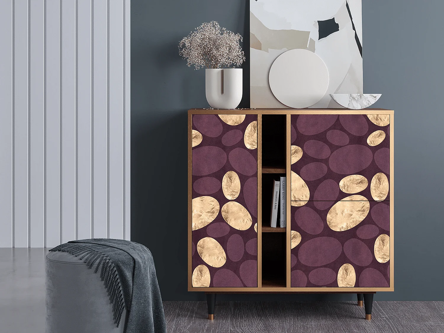 Kredens - 94х96х41 cm - BS5 - Fine Wine, Orzech