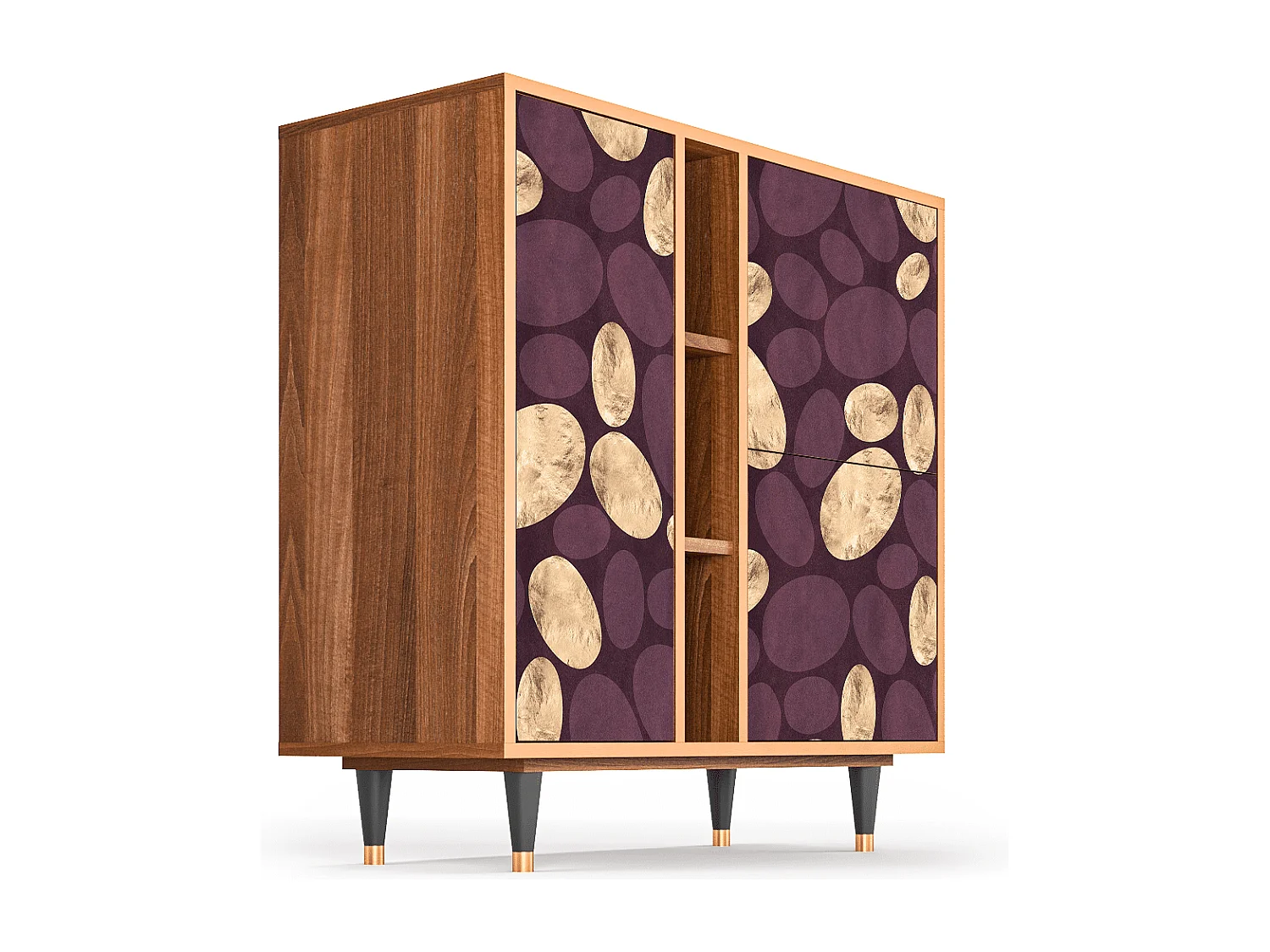 Kredens - 94х96х41 cm - BS5 - Fine Wine, Orzech