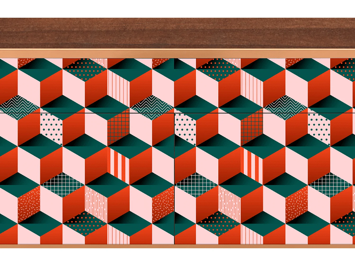 Aparador - 115x85x48 cm - BS4 - Pepsi-Cola, Nogueira