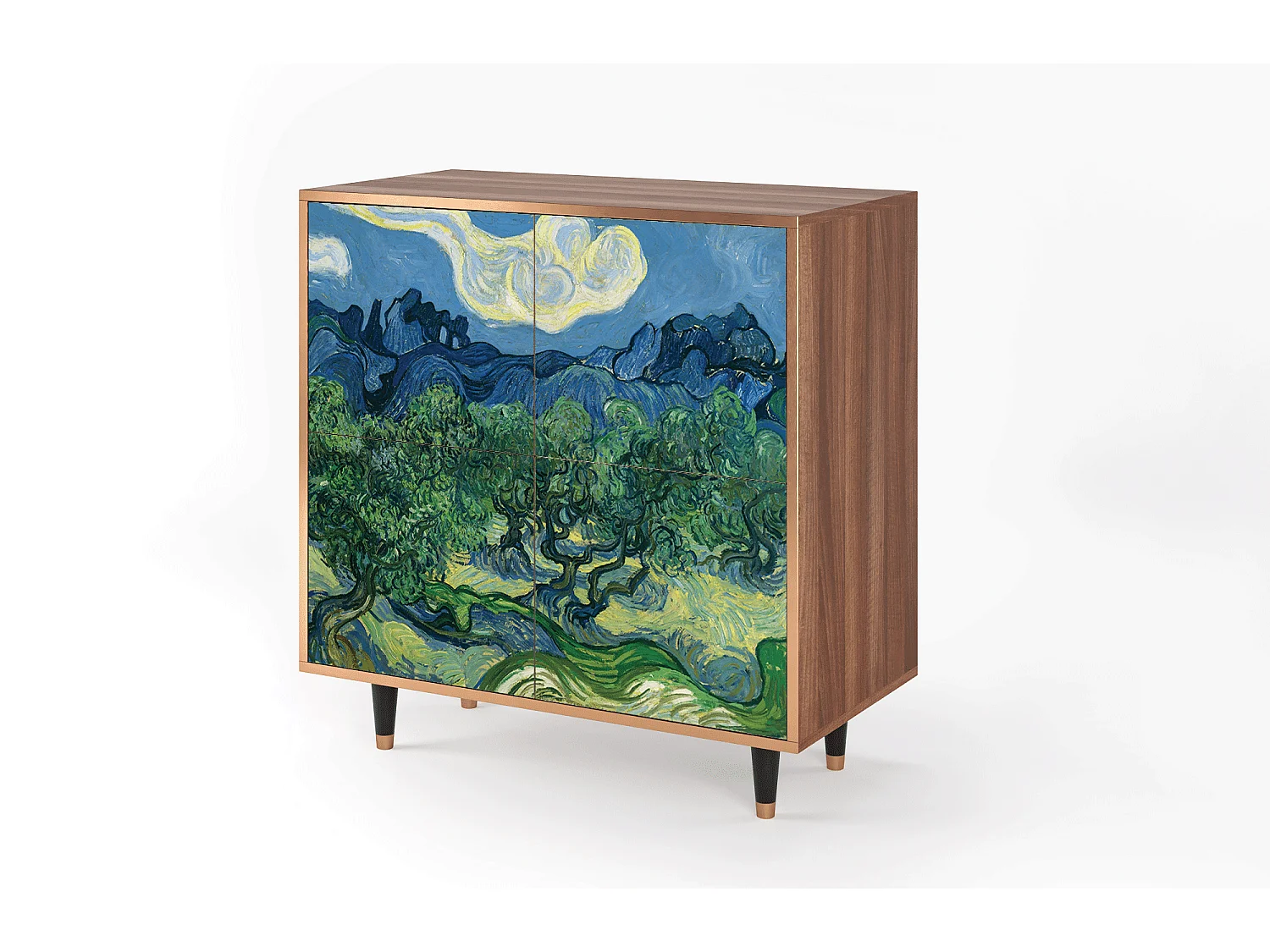 Kredens - 94x96x48 cm - BS3 - The Oil Trees, Orzech