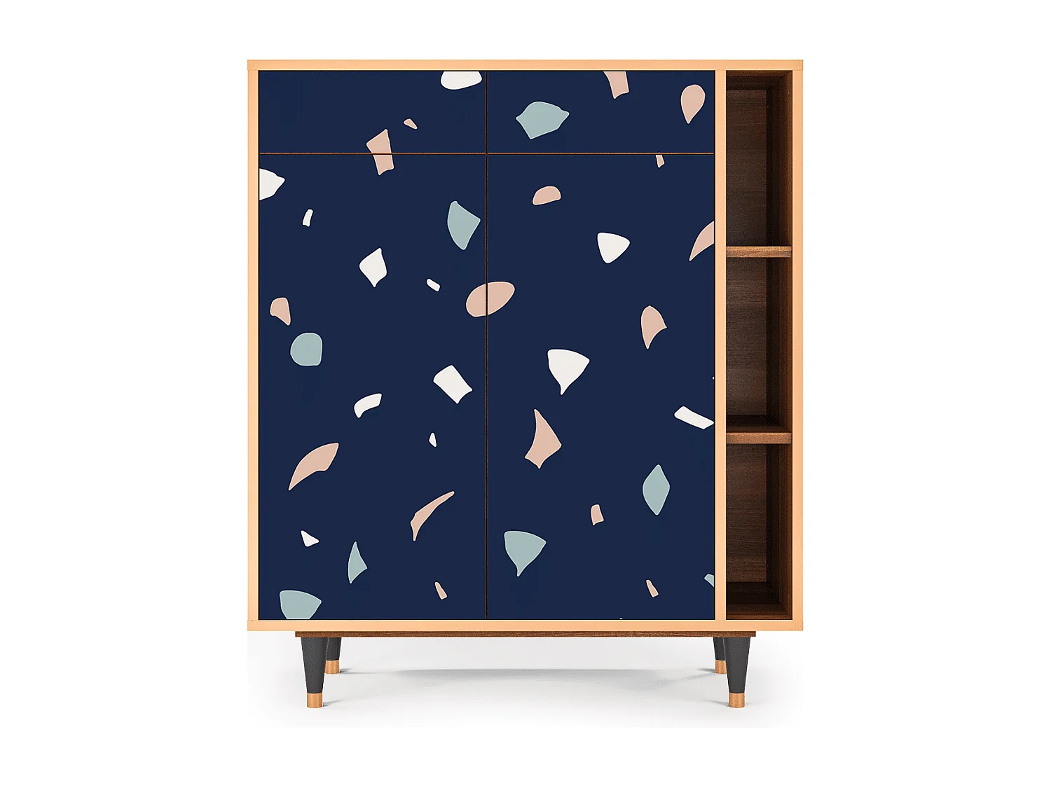 Dressoir - 96х110х41 cm - BS6 - Space Satellites, Walnoot