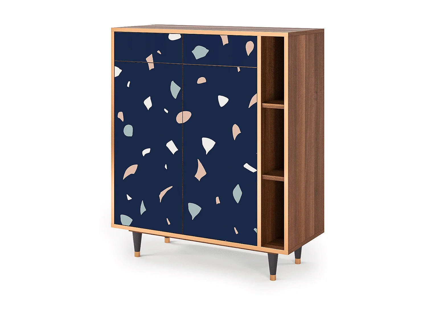 Dressoir - 96х110х41 cm - BS6 - Space Satellites, Walnoot