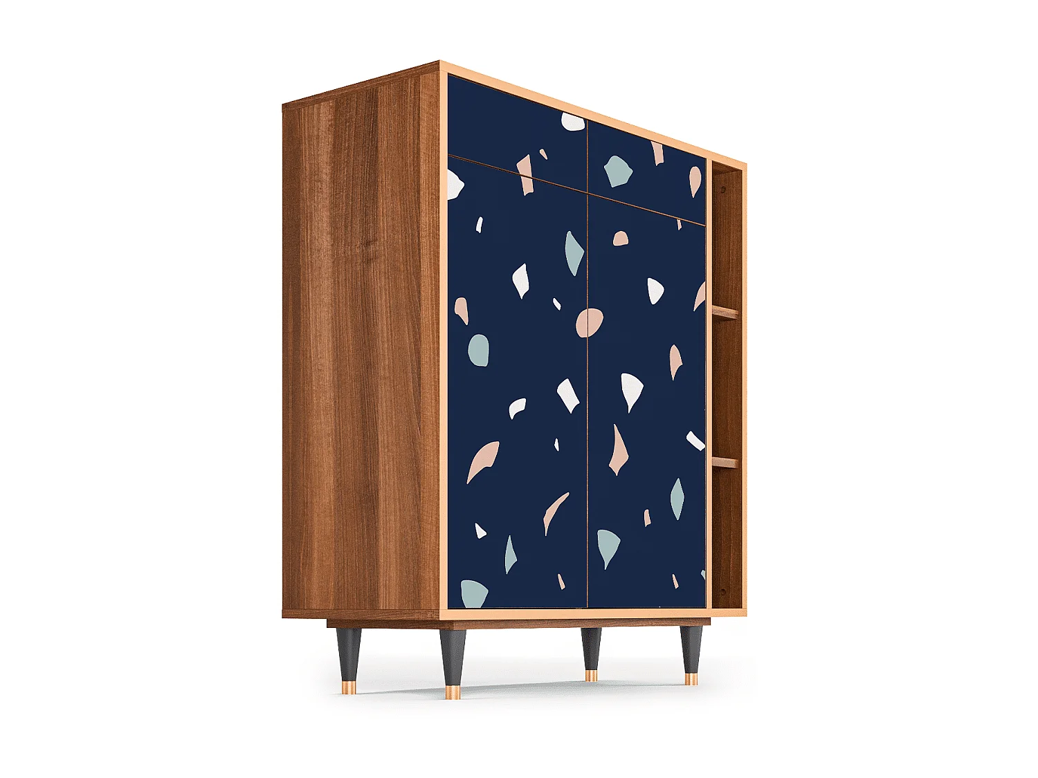 Dressoir - 96х110х41 cm - BS6 - Space Satellites, Walnoot