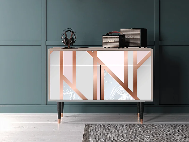 Kredens - 115x85x48 cm - BS4 - Champagne Story, Latte