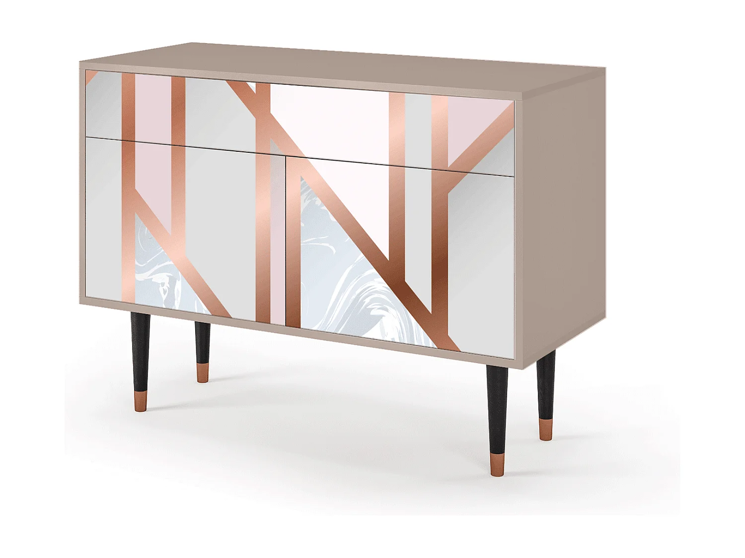 Kredens - 115x85x48 cm - BS4 - Champagne Story, Latte