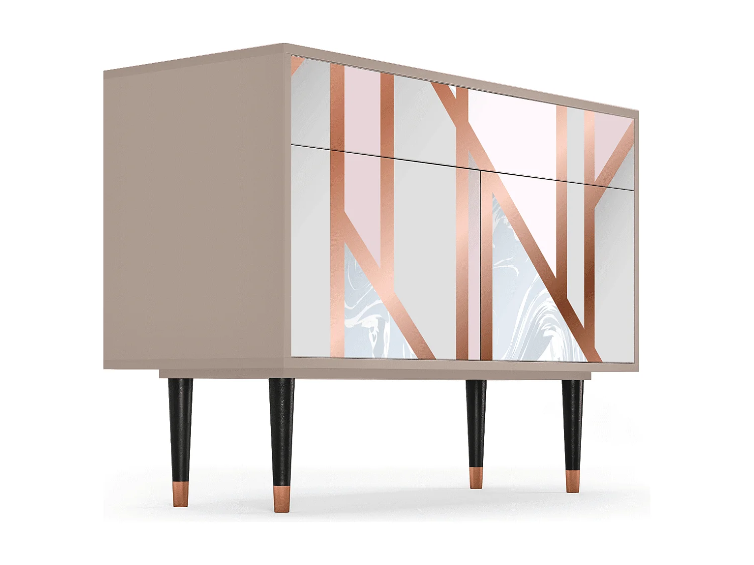 Kredens - 115x85x48 cm - BS4 - Champagne Story, Latte