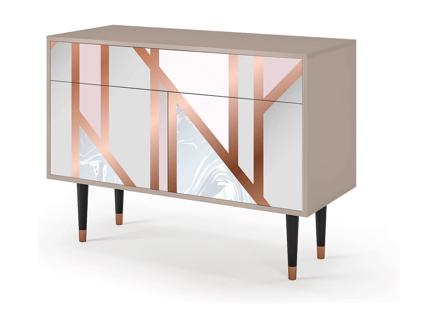 Kredens - 115x85x48 cm - BS4 - Champagne Story, Latte