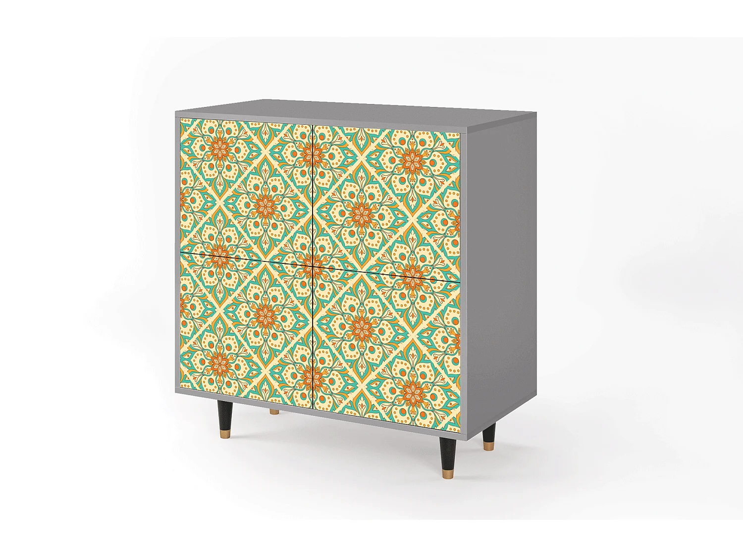 Buffet - 94x96x48 cm - BS3 - Hindu Daisy, Gris
