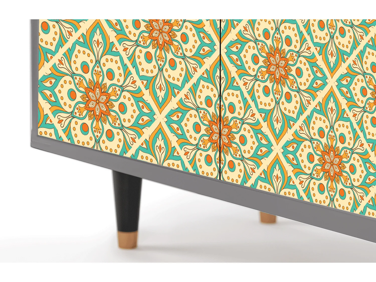 Buffet - 94x96x48 cm - BS3 - Hindu Daisy, Gris
