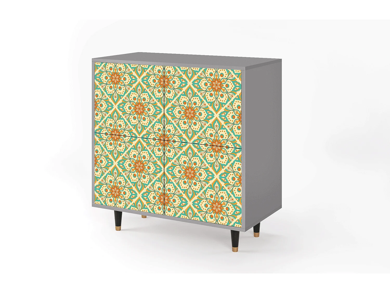 Buffet - 94x96x48 cm - BS3 - Hindu Daisy, Gris