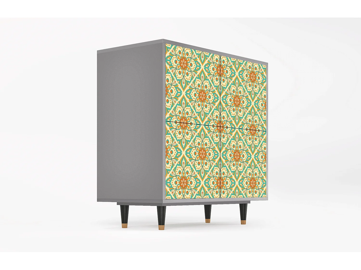 Buffet - 94x96x48 cm - BS3 - Hindu Daisy, Gris