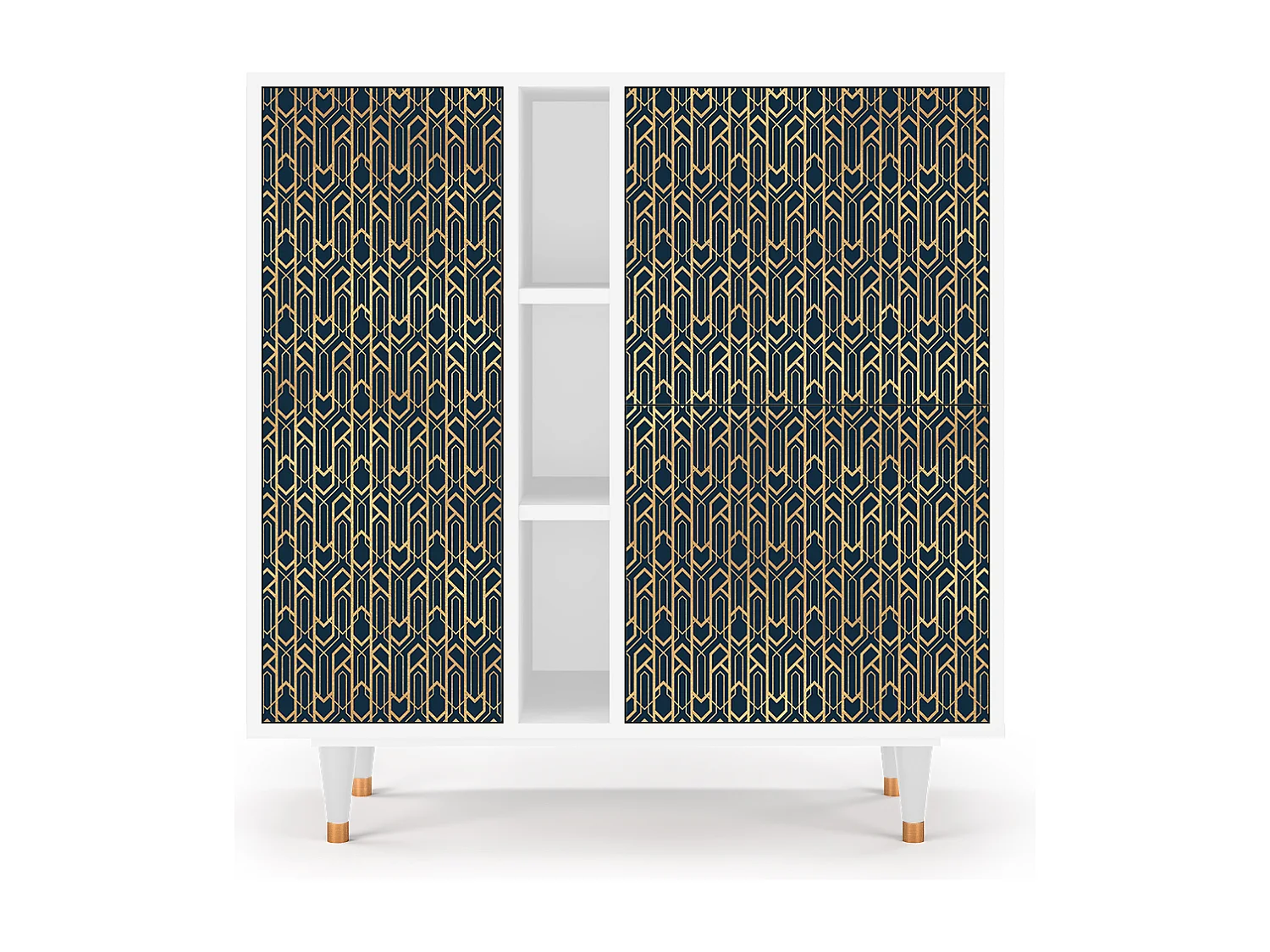 Kredens - 94х96х41 cm - BS5 - Golden Empire, Biały