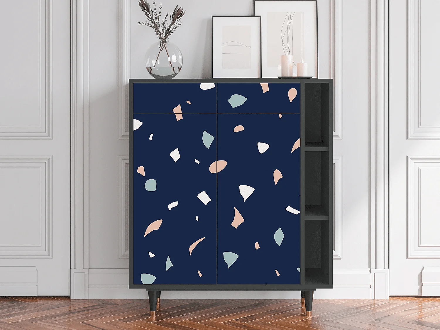 Sideboard - 96х110х41 cm - BS6 - Space Satellites, Anthrazit
