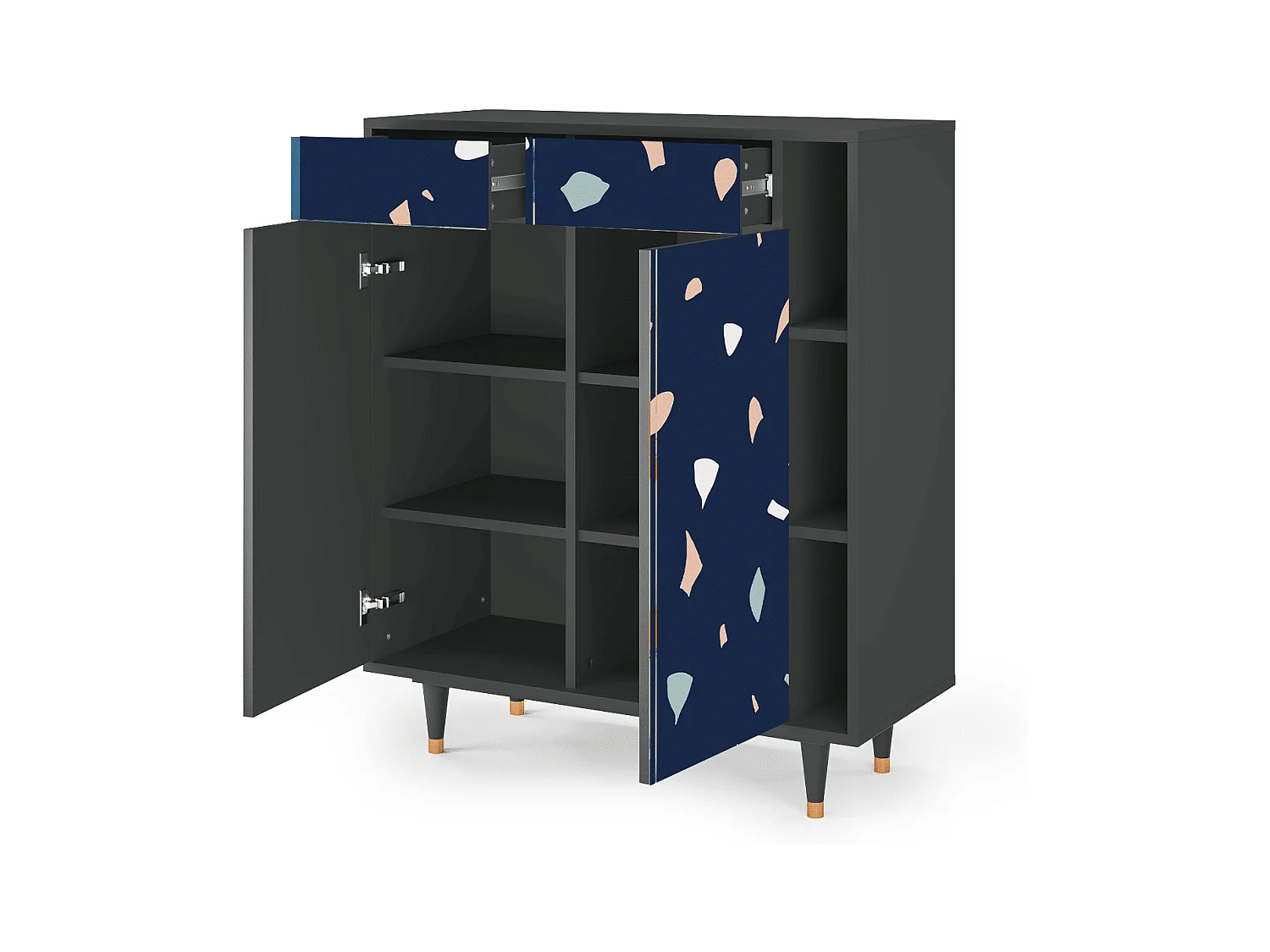 Dressoir - 96х110х41 cm - BS6 - Space Satellites, Antraciet