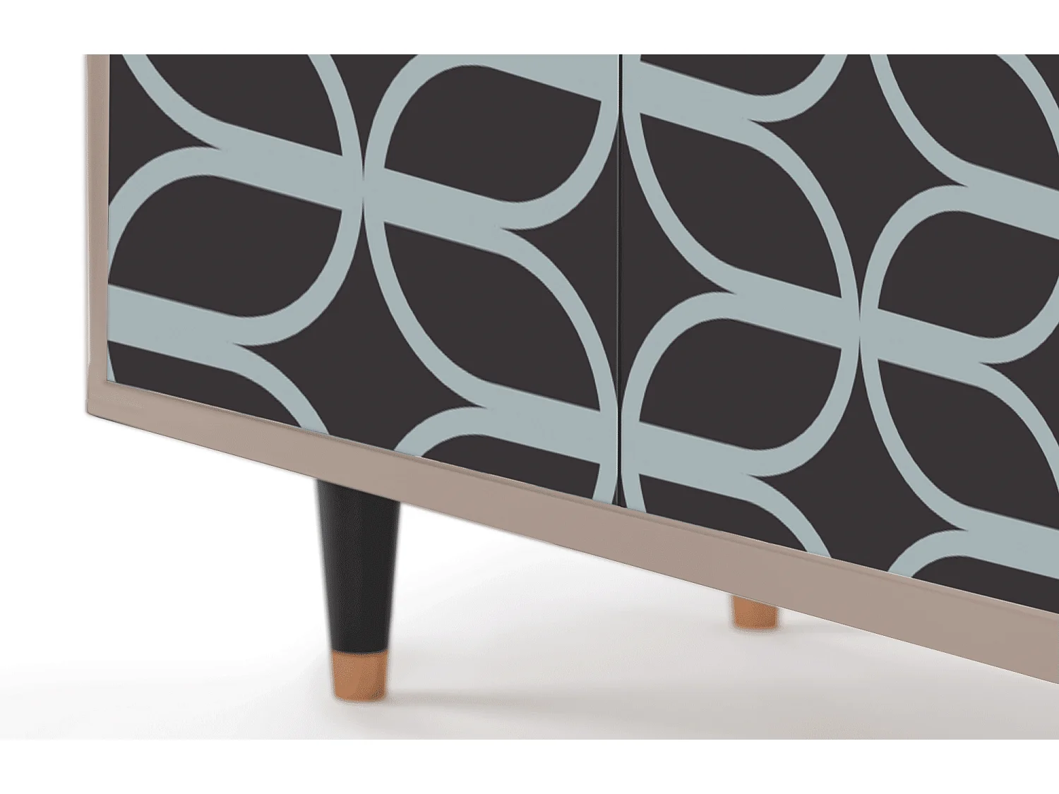 Dressoir - 94x96x48 cm - BS3 - Braided Blue, Latte