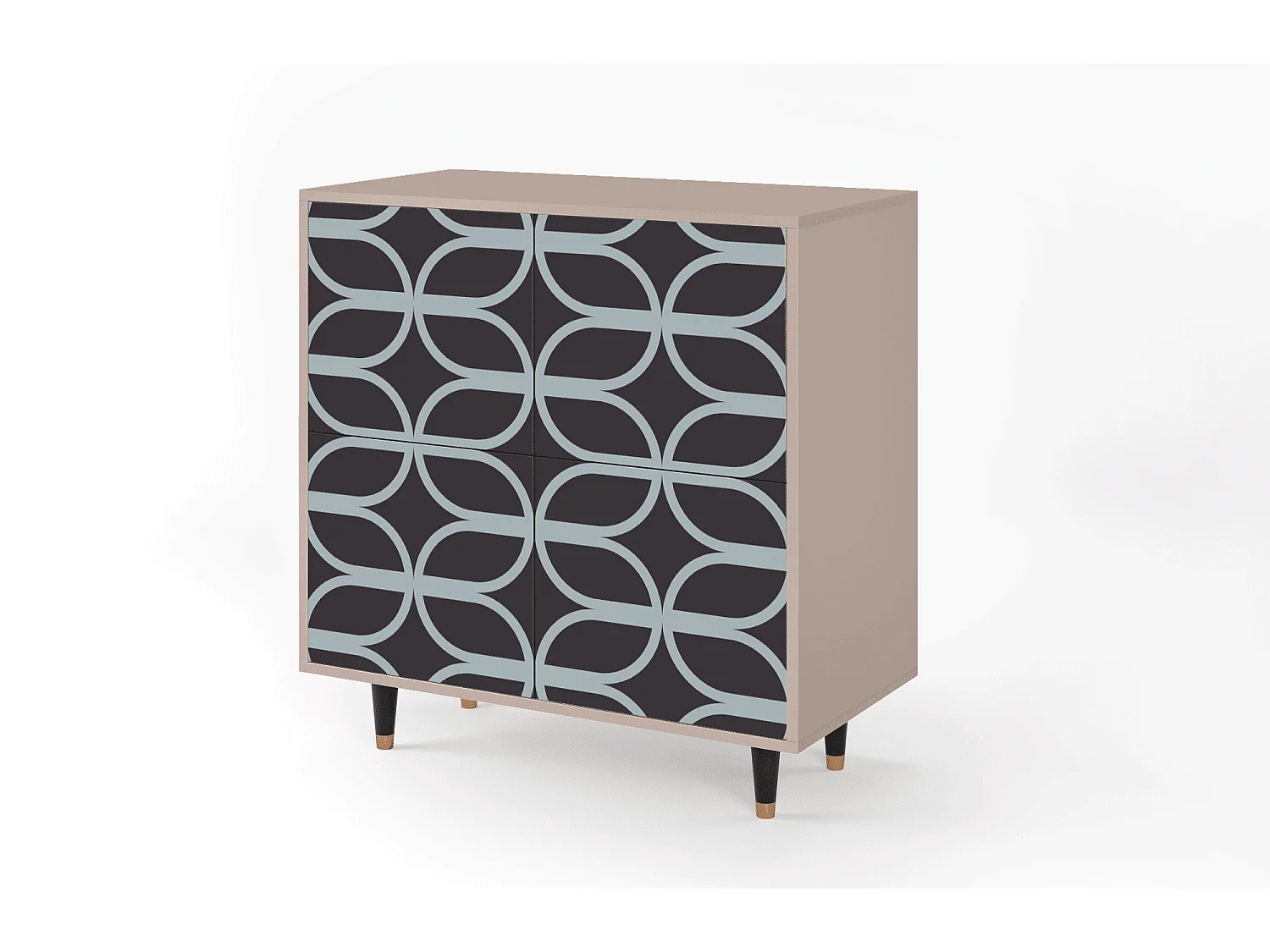 Credenza - 94x96x48 cm - BS3 - Braided Blue, Latte