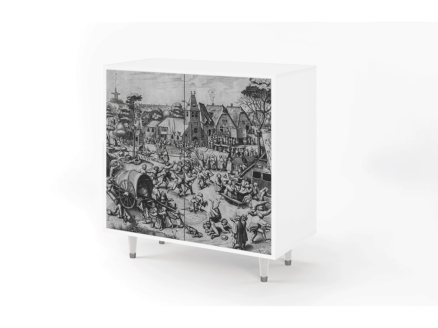 Kredens - 94x96x48 cm - BS3 - The Festival of Saint, Biały