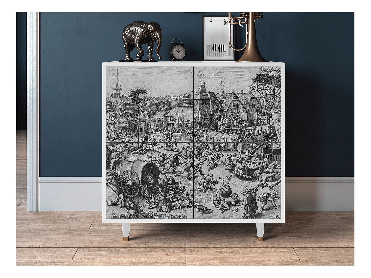 Kredens - 94x96x48 cm - BS3 - The Festival of Saint, Biały