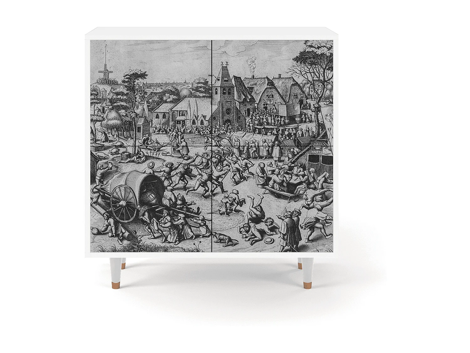 Kredens - 94x96x48 cm - BS3 - The Festival of Saint, Biały