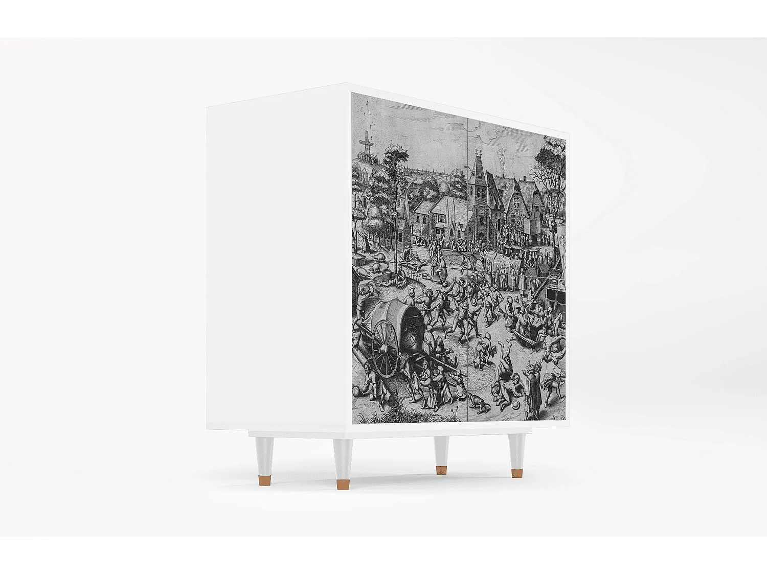 Kredens - 94x96x48 cm - BS3 - The Festival of Saint, Biały