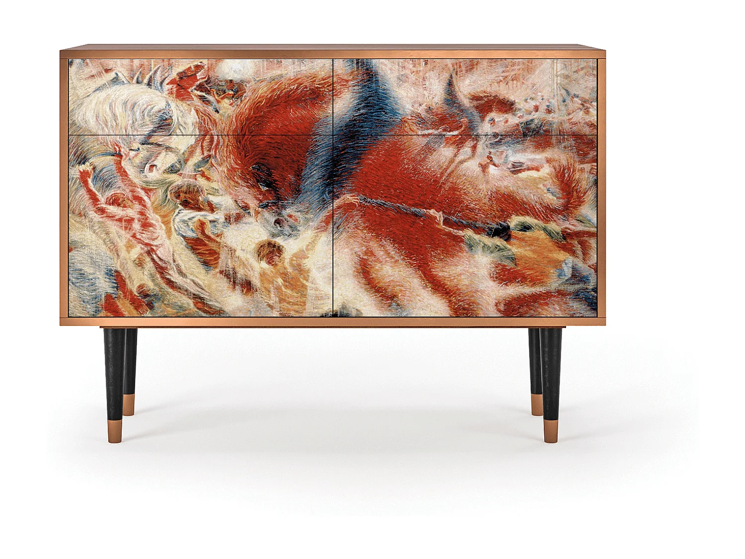 Credenza - 115x85x48 cm - BS4 - The City Rises, Noce