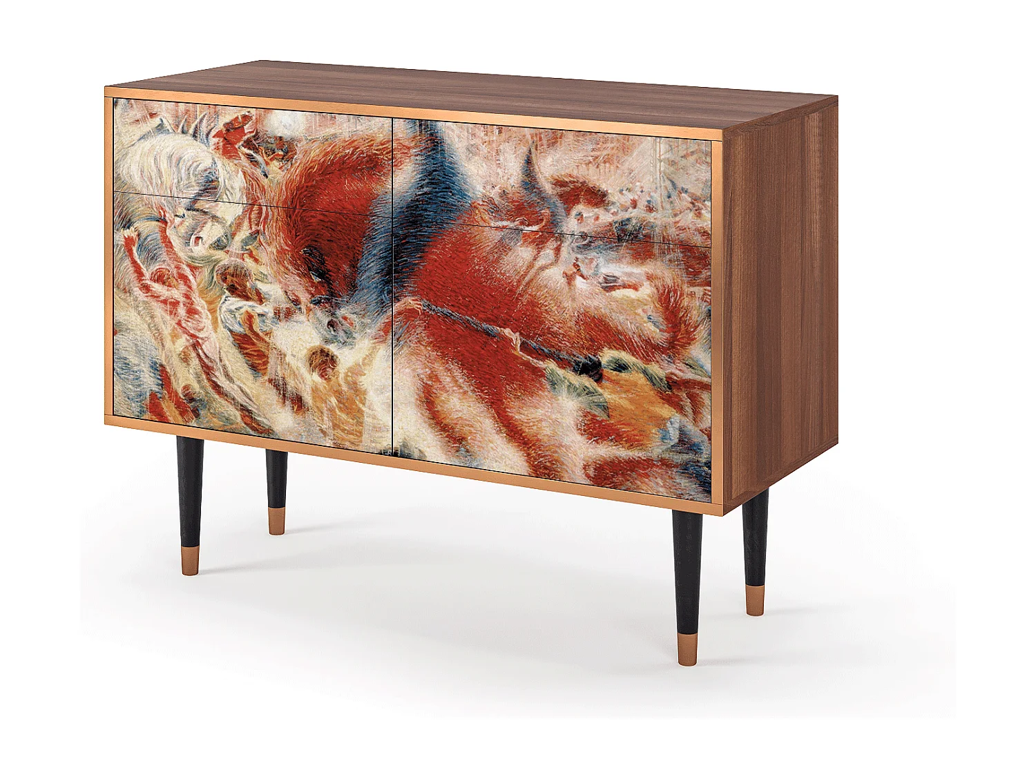 Credenza - 115x85x48 cm - BS4 - The City Rises, Noce